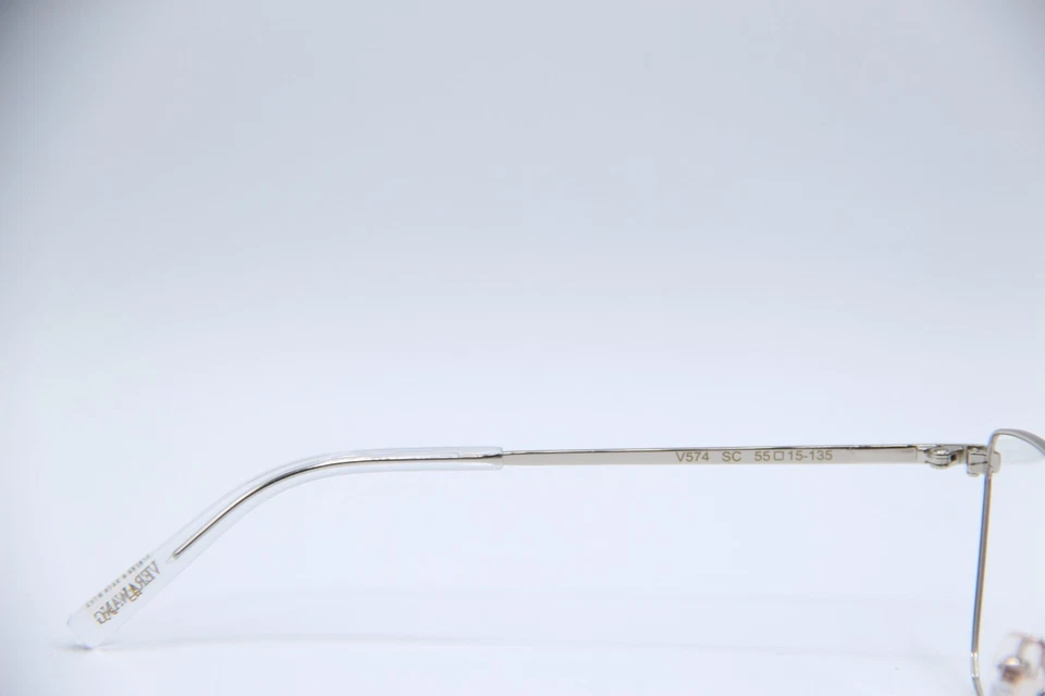 NUEVOS ANTEOJOS VERA WANG V574 SC ROJO PLATA METAL AUTÉNTICO MARCOS 55-15 Foto 3 de 4