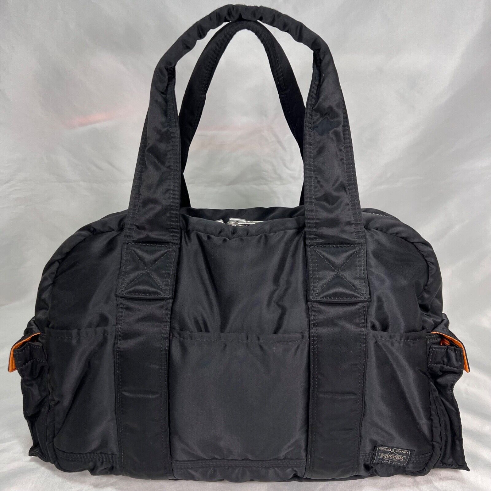 美品】PORTER TANKER DUFFLE BAG BLACK-