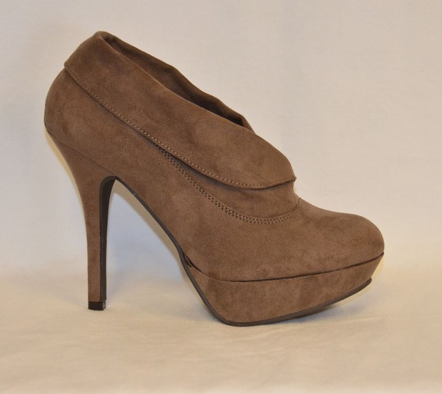 Mossimo women's platform stiletto heels faux suede used size 10 tan | eBay