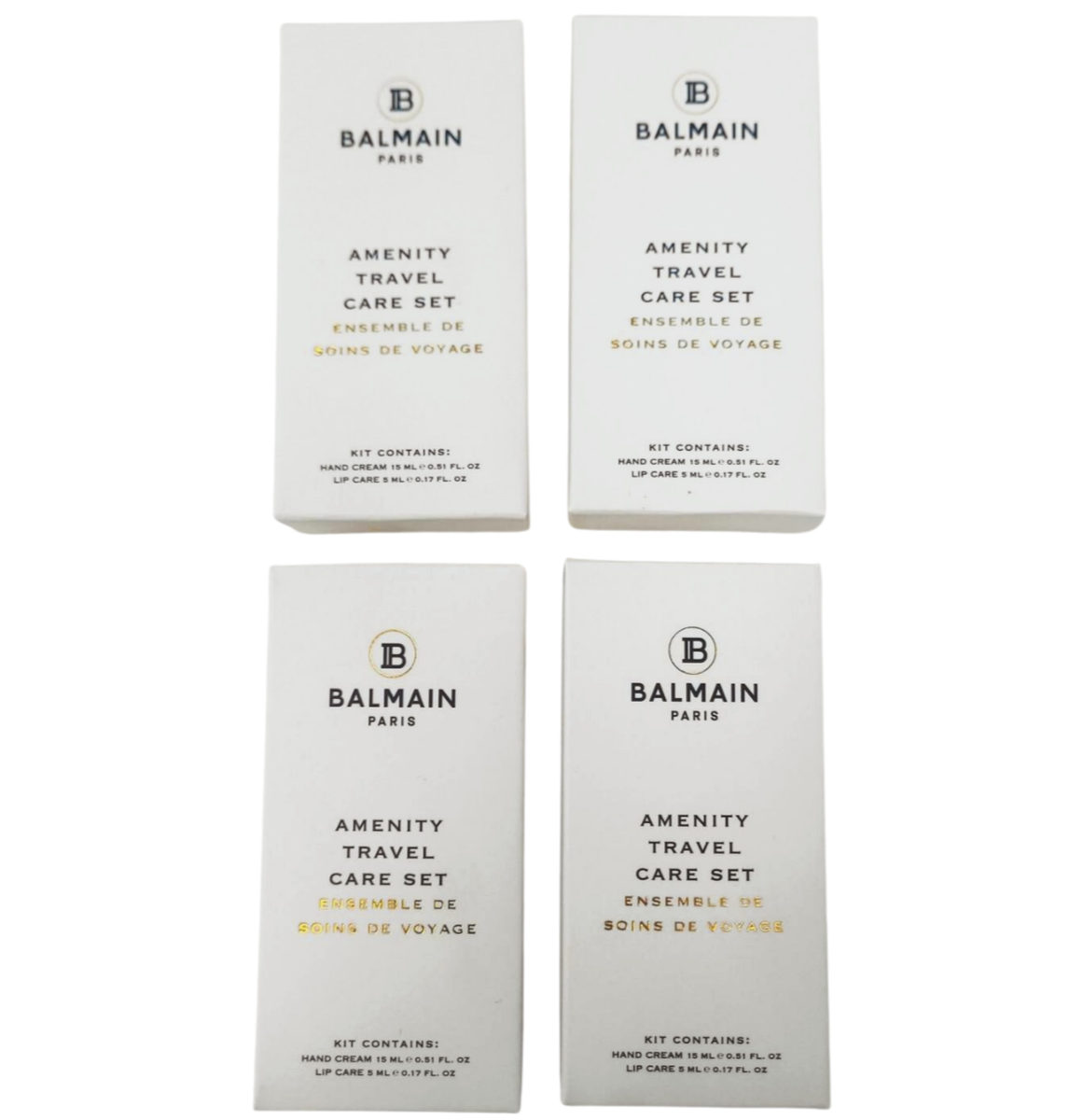 New BALMAIN Paris Amenity Travel Care Set Hand Cream and Lip Balm