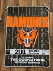 RAMONES Brain Drain tour RARE ORIGINAL 1990 GERMANY concert poster rolled