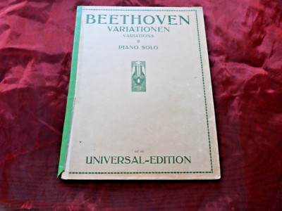 BEETHOVEN Variationen 2 Noten für Klavier Universal Edition 103
