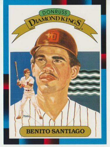 Benito Santiago, 1988 Donruss Super Diamond Kings 5x7 #3, San Diego Padres