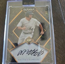 Matthew Barefoot Auto RC Prospect 2023 Wildcard Auto Mania AM-SQ52 2/2