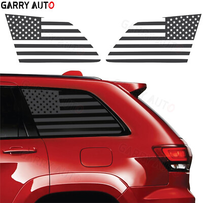 Geeup Rear Window Sticker US Flag Rear Window Sticker Trim Decor Decals For Jeep Grand Cherokee ...