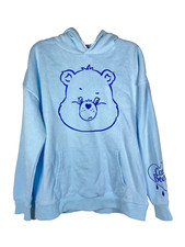 Care Bears Grumpy Bear Womens Hoodie Large Blue
