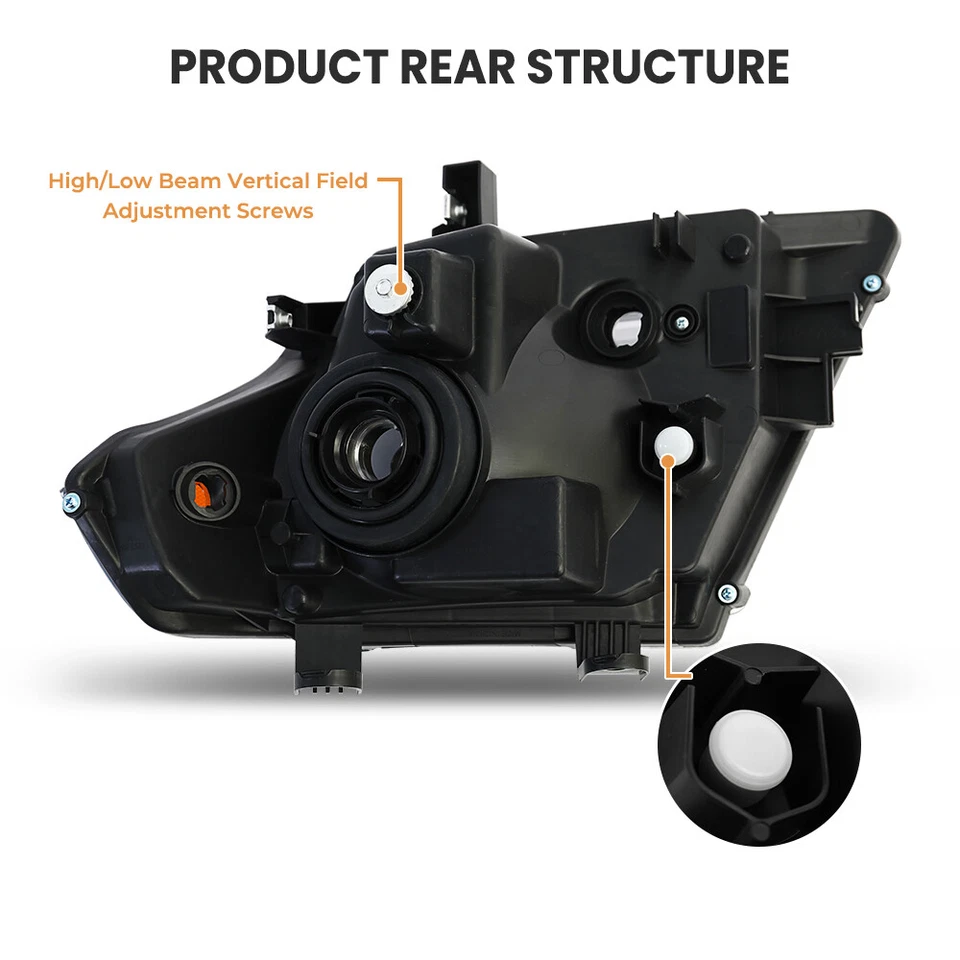 Headlamp  Fit For 2009 2010 2011-2021 Nissan Frontier Truck Chrome Headlights US - Изображение 4 из 4