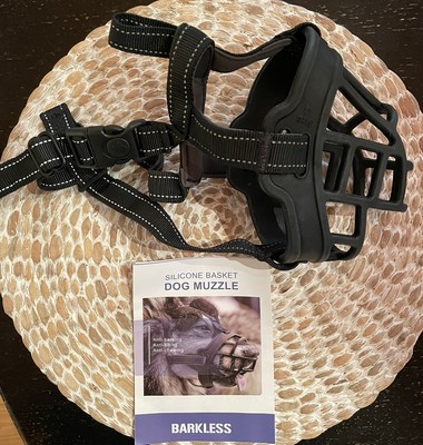 barkless silicone dog muzzle