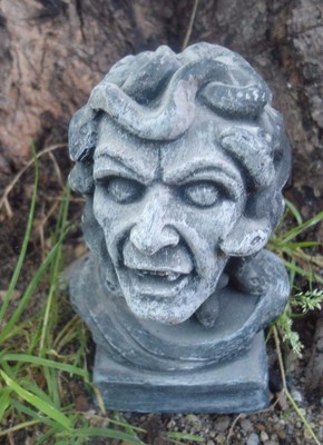 Latex zombie mold plaster concrete casting garden mould 5''H x 3''W