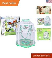 Butterfly Farm Live Habitat: STEM Kit for Kids, Observe Real Caterpillar Tran...