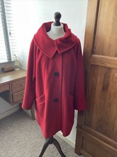 Schneiders Salzburg Redfully Lined Coat Size 14 50% Wool 50% Angora Luxury Soft