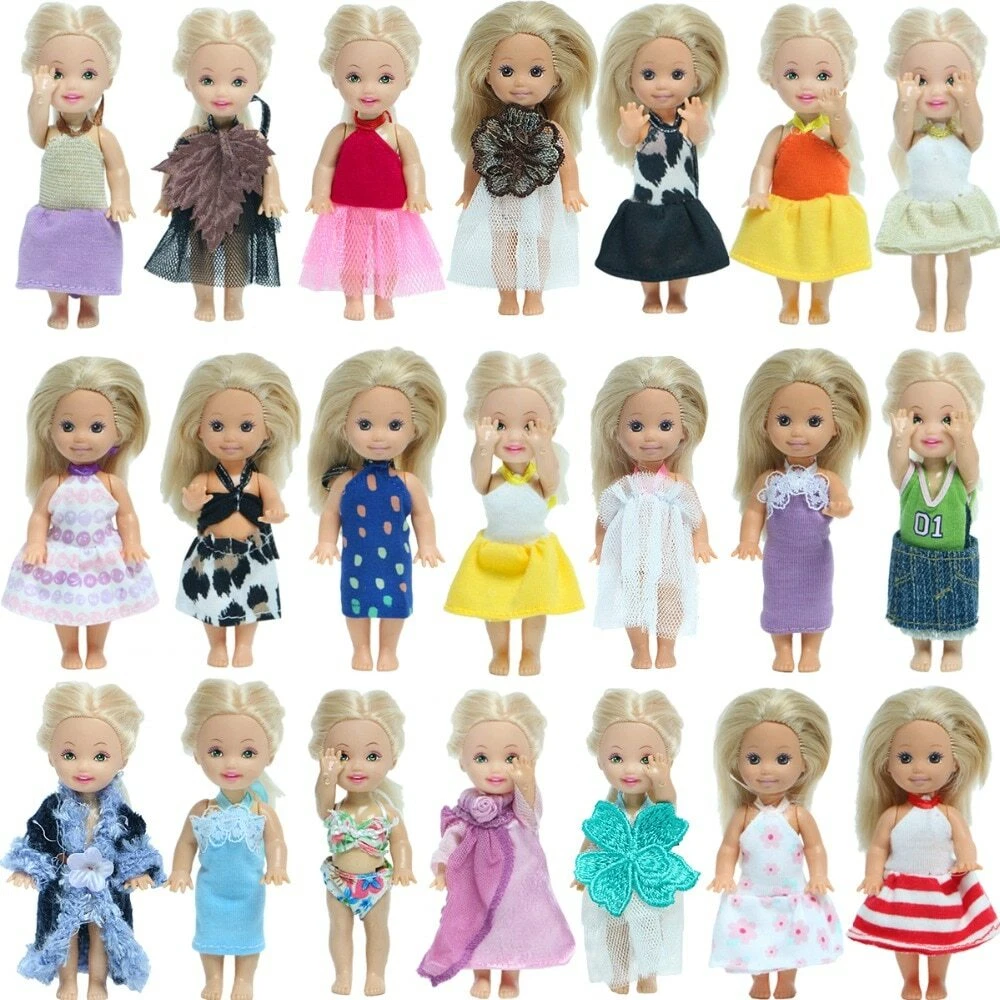 Lot de tenues v tements pour mini poup e style Kelly soeur ou