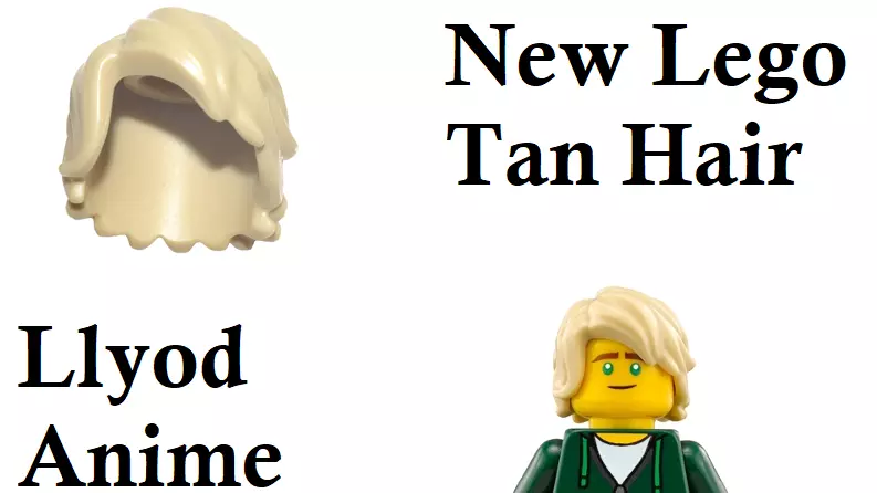 Lego Ninja Hair Llyod Tan Swept to Side Bangs Anime Style Wig Haircut Girl  Boy