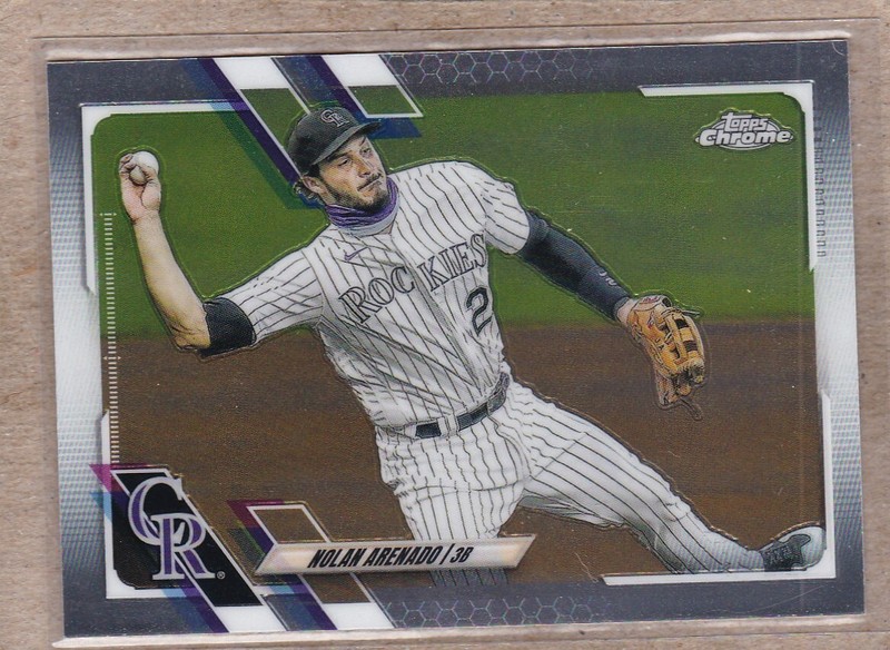 Nolan Arenado 2021 Topps Chrome #84 Colorado Rockies Arizona Diamondbacks