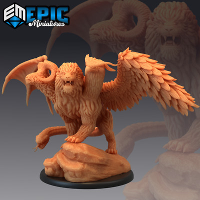 Chimera 3D Print D&D Tabletop Gaming Figures - Epic Miniatures