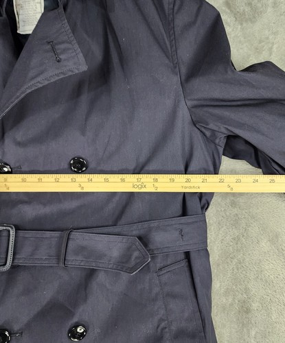 DSCP Defenders Collection Military Jacket Mens 42L Blue All Weather Trench Coat - Picture 5 of 13