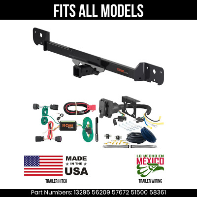 For 14-24 Ram ProMaster 2500 Trailer Hitch +7Pin Wiring Fits All Models Curt Tow