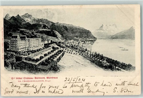 13901322 - Montreux Grand Hotel Chateau Belmont 1904