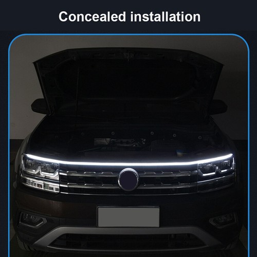 180cm/71'' Car DRL LED Light Strip For Hood Engine Cover Daytime Running Lights - Picture 11 of 14