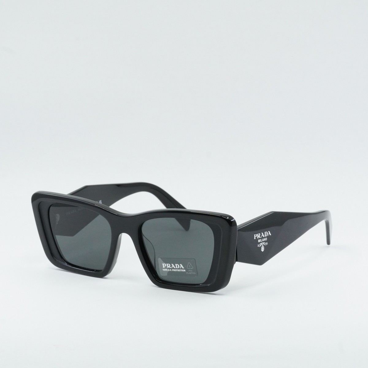 PRADA サングラス ロゴ  PR08YSF 1AB5S0 51サイズ Prada PR 08YS XS (51 - 18) with Grey lenses and Black frame