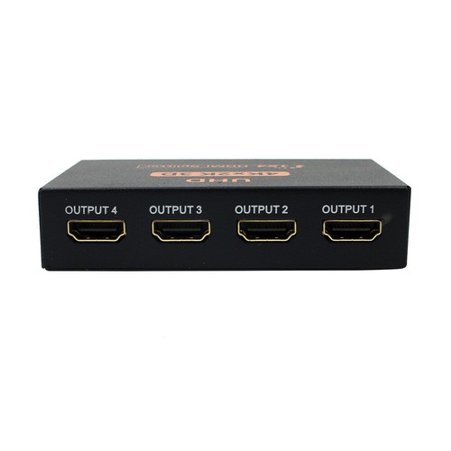 Ultra HD 4K 4 Port HDMI Splitter 1x4 Repeater Amplifier 1080P 3D Hub 1 In 4 Out - Picture 8 of 8