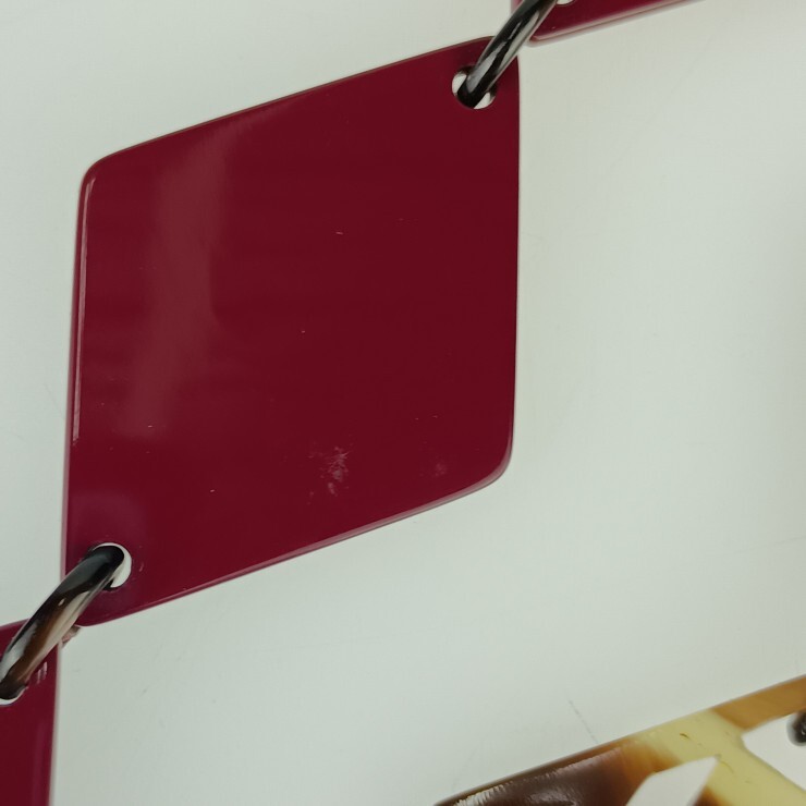 HERMES DEVA Necklace - Brown Bordeaux Buffalo Horn Ladies