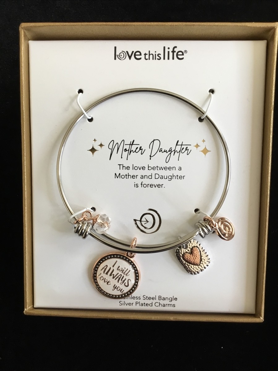 Charm Bracelet Love This Life Bracelet Daughter Jewellery Mother