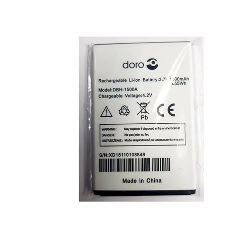 Battery Compatible With Doro Phone easy 6520/506/508/6030/510/715 1500Mah - Picture 2 of 2