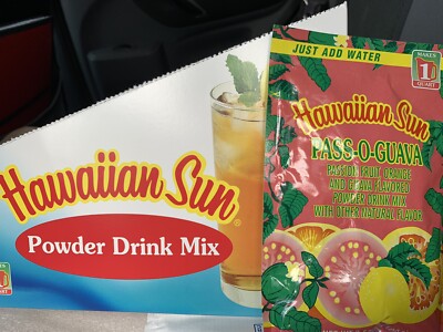HAWAIIAN SUN Natural Pass O Guava Nectar Fruit Drink (3 x 4.44oz Package Powder)