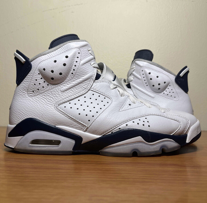 Nike Air Jordan 6 VI Retro Midnight Navy 2022 Size 8 Sneakers