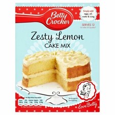 Betty crocker zesty Lemon cake Mix 425g (5010084903611)