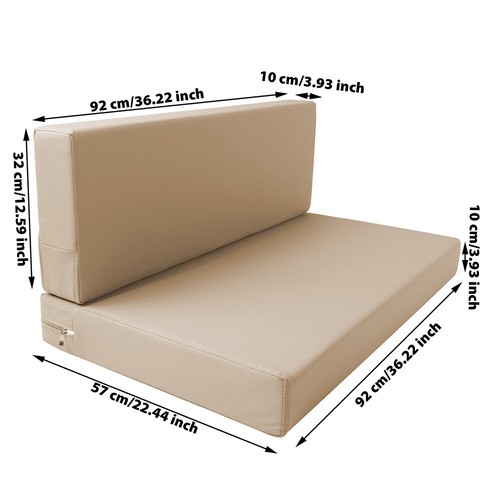 RV CUSHION COVERS Camper Seat Slipcovers Bench Stretch Beige 36