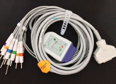 1pcs FUKUDA Denshi 10 leads ECG EKG Calbe AHA Din 3.0 K1103C Compatible