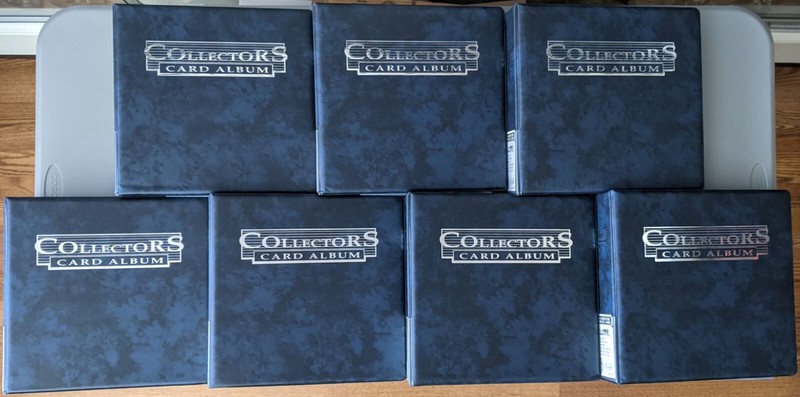 Ultra Pro 3-Ring Blue Collectors Album with 100 Pages Lot Of Seven (7)