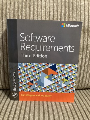 Software Requirements Third Edition Best Practices Microsoft 3rd Edition Book 