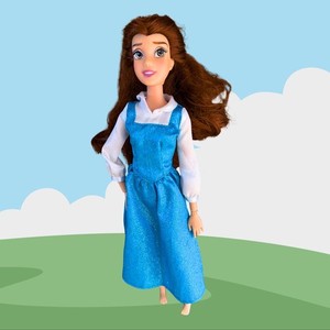 Disney Belle Doll Blue Dress | eBay