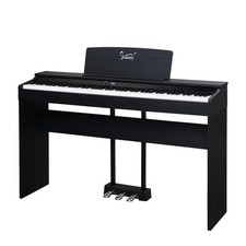 Glarry 88 Key Hammer Action Electric Digital Piano Keyboard With Stand Cover