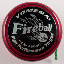 Vintage Yomega Fireball Yo-Yo - Red Transluce...