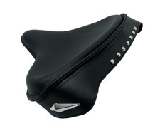 Sedile singolo Harley gonna in pelle nera Knucklehead Panhead Shovel TC Bobber