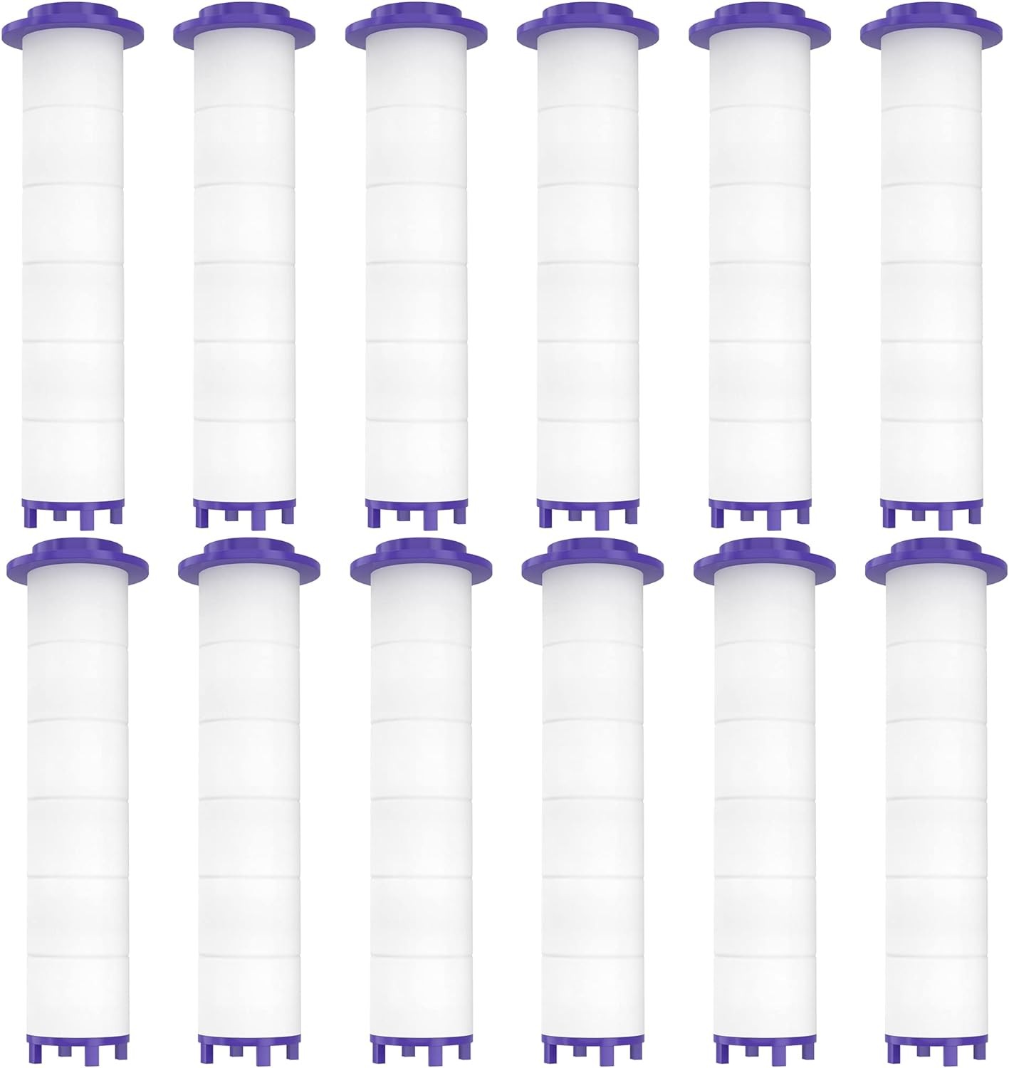 12-Pack High-Pressure Hydro Jet Shower Head Filters 0.9x3.7 Inch