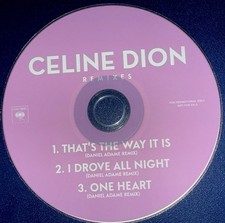 Celine Dion Daniel Adame Remixes DJ CD Promo 3 tracks single