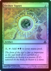 Orzhov Signet (155) Guildpact Foil