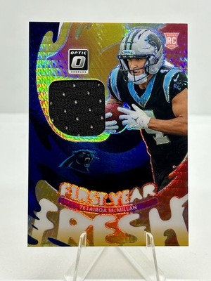 TET MCMILLAN - 2025 Donruss Optic First Year Fresh Blue Hyper MEM RC #FYFBH-TMN