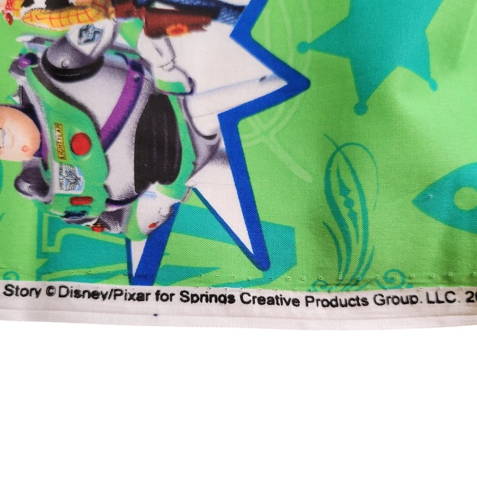 Cotton Fabric Green Buzz Woody Toy Story Disney Pixar 44x33 Quilting Sewing - Image 3 of 4