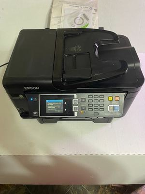 #ad Epson Workforce WF 3520 All in One Inkjet Printer Wireless Scanner Needs Ink $129.99