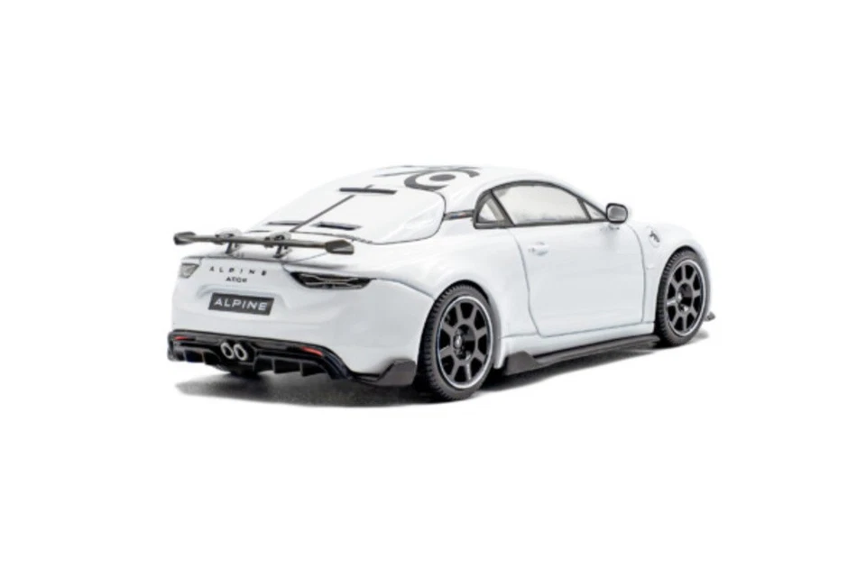 Alpine A110 RADICALE 70 2024 Bianco Modellino Auto 1:43 Solido - Immagine 4 di 4