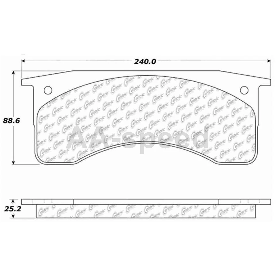 Front Brake Pads and Rotors Fits Blue Bird TC1000 7.0L 1999 1997 1998 2000 - Image 3 of 4