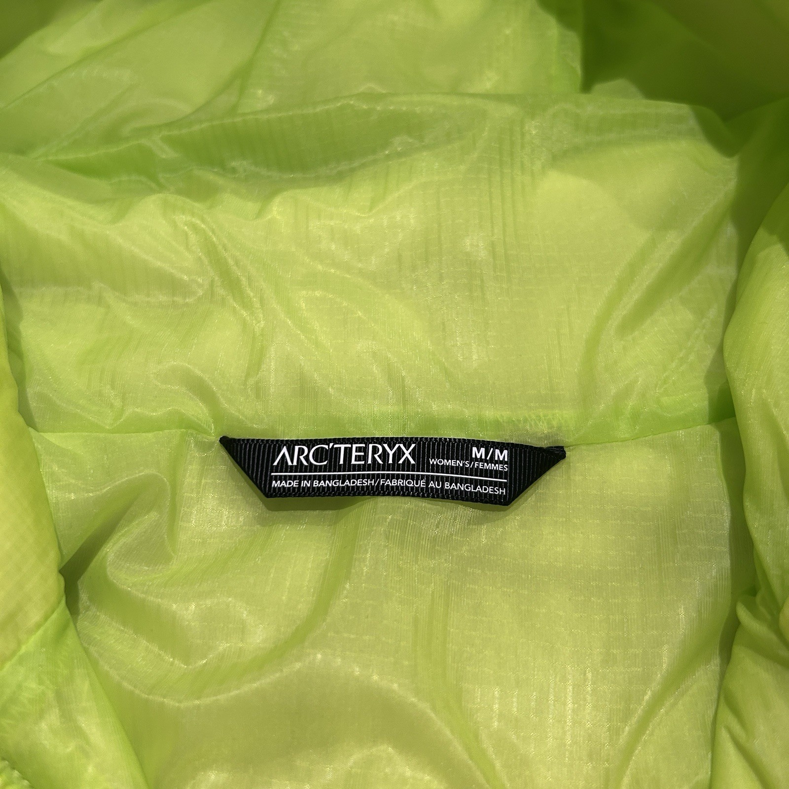 OFFER!! Arc’teryx Nuclei FL Puffer Jacket Sprint Green Women's Medium NWT thumbnail 3