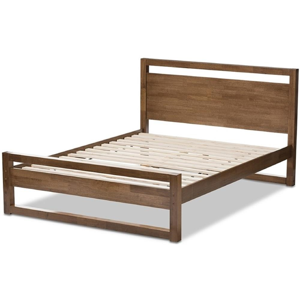 Style King Platform Bed In Walnut