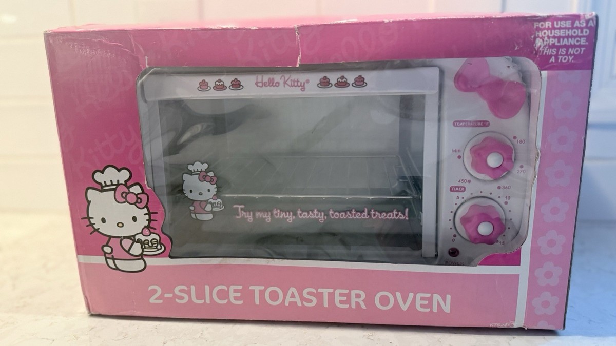 Sanrio Hello Kitty Vintage Toaster Oven White / Pink KT5225 Never